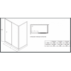 Душевая дверь Jacob Delafon Serenity 140х190 см, серый блестящий, реверсивная E14C140-GA