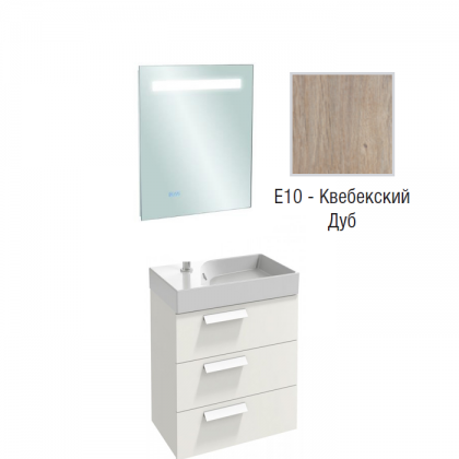 Комплект мебели для ванной 60 см Jacob Delafon Rythmik, EB1158-NF+EXR112-Z-00+EB1306-E10