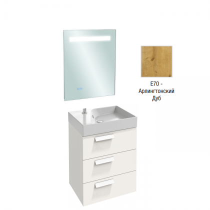 Комплект мебели для ванной 60 см Jacob Delafon Rythmik, EB1158-NF+EXR112-Z-00+EB1306-E70
