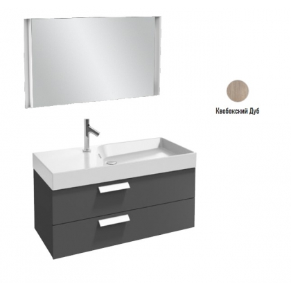 Комплект мебели для ванной 100 см Jacob Delafon Rythmik, EB576-NF+EXN112-Z-00+EB1304-E10