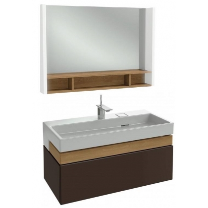 Комплект мебели для ванной 100 см Jacob Delafon Terrace, EXC112-00+EB1182-NF+EB1187-G98