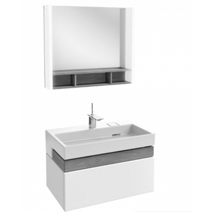 Комплект мебели для ванной 80 см Jacob Delafon Terrace, EXD112-00+EB1181-NF+EB1186-442