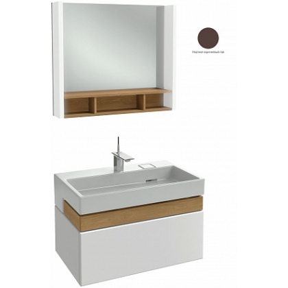 Комплект мебели для ванной 80 см Jacob Delafon Terrace, EXD112-00+EB1181-NF+EB1186-N23