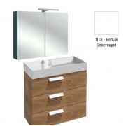 Комплект мебели для ванной 80 см Rythmik, EXP112-Z-00+EB796RU-N18+EB1308-N18