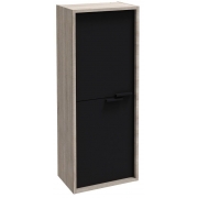 Шкаф-пенал Vivienne 40x100 см, корпус серый дуб, фасад чёрный, EB1510-E71-M61