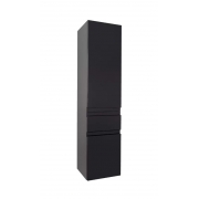 Шкаф-пенал 35 см Madeleine EB2069D-J52 правый, блестящий чёрный