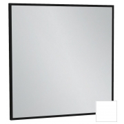 Зеркало Silhouette EB1423-F30, 60x60 см, лакированная рама белый сатин