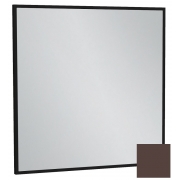 Зеркало Silhouette EB1423-F32, 60x60 см, лакированная рама ледяной коричневый сатин