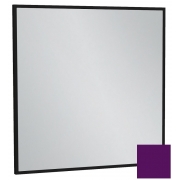 Зеркало Silhouette EB1423-S20, 60x60 см, лакированная рама сливовый сатин