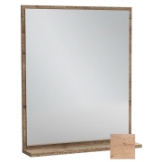 Зеркало Vivienne 60x70 см, с полочкой, цвет арлингтонский дуб, EB1596-E70