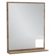 Зеркало Vivienne 60x70 см, с полочкой, цвет белый глянцевый, EB1596-N18