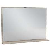 Зеркало Vivienne 80x70 см, с полочкой, цвет серый дуб, EB1597-E71