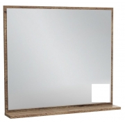Зеркало Vivienne 80x70 см, с полочкой, цвет белый глянцевый, EB1597-N18
