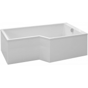 Фронтальная панель для ванны Bain-Douche Neo 170 см, алюминиевый, белый, с изгибом